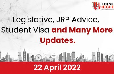 Legislative, JRP Advice, Ukraine Visa Support and Many more Updates
