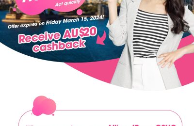 Big Alert! Get AU$20 when purchasing a new Allianz/Bupa OSHC